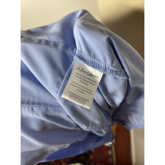 For Love & Lemons Charlene Mini Dress Blue Floral Size S - Picture 11 of 11